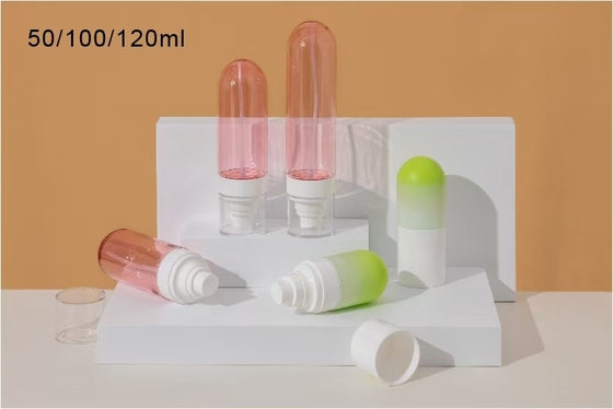 パーソナルケア 空っぽの逆向きのプラスチック化粧水スプレーボトル 50ml 100mlと120ml ホットスタンプ付出シールとUVシール