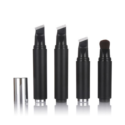 黒色 空気のないスキンケアボトル 20ml ブラシ頭付きプラスチック空気のないローションボトル