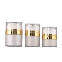 Skincareの化粧品の包装のための注文の贅沢な詰め替え式の曇らされた空気のないポンプびん