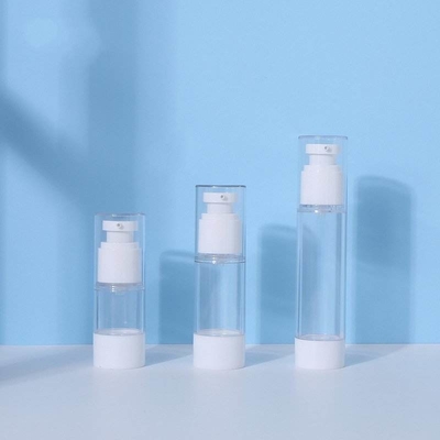表面目のクリーム色のローション15ml 30ml 50mlのためのプラスチック化粧品の空気のないポンプびん