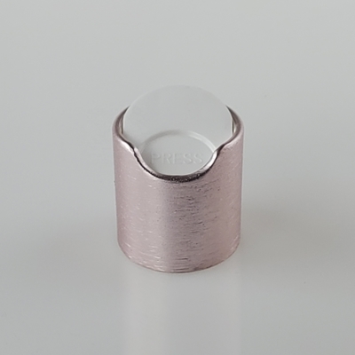化粧品のパッケージ24mmのためのブラシをかけられたアルミニウム ディスク上の帽子28mm