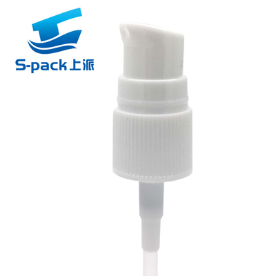化粧品のパッケージのための24/410の20/410のプラスチック処置ポンプ滑らかなクリーム色 ポンプ