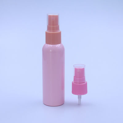 空の100ml PETボトルとカラフルな薄霧スプレーヤー