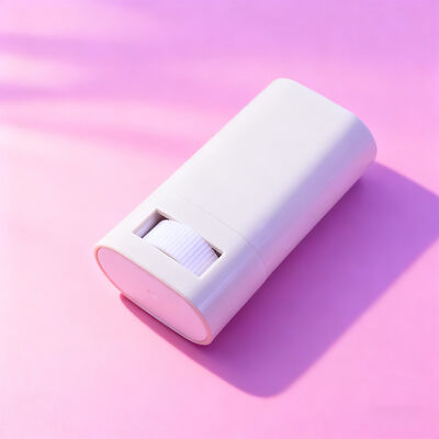 カスタマイズされた楕円形フラット15g 20gツイストアップスティックデオドラント包装詰め替え可能なボディデオドラント日焼け止め容器チューブデオドラント包装