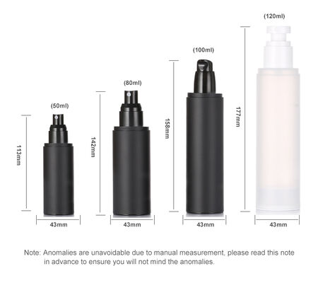 卸売 120ml マット PP プラスチック 霧スプレー ボトル 蓋付き ブラシ付き 顔クリーム ローション 皮膚ケア 血清