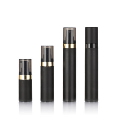 最高品質 黒色 無気瓶 15ml 30ml 50ml PP プラスチック 無気化粧品瓶