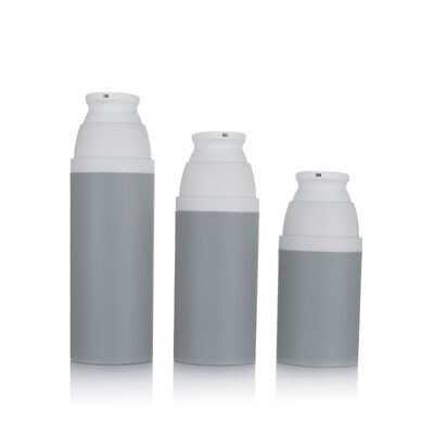 グレー色 80ml エアレス ポンプ ボトル 3 サイズ化粧品用のオプションのプラスチック エアレス ボトル