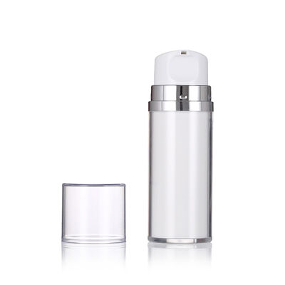 ホワイト色 空気のないローションボトル ポンプ 80ml 120ml 高級ローションボトル