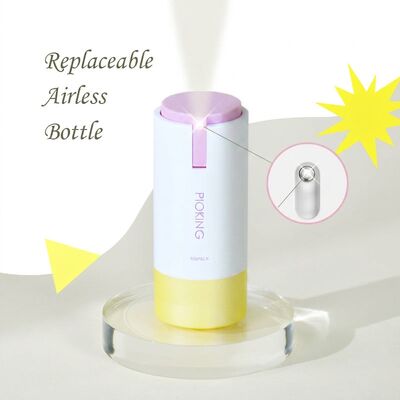 豪華 50ml フロストド 空気のないポンプボトル プレミアムケア血清のパッケージングのための真空保存技術