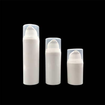 白い空の空気のないポンプびん、化粧品の包装の容器15ml 30ml 50ml
